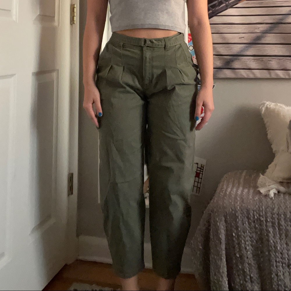 olive green ballon pants